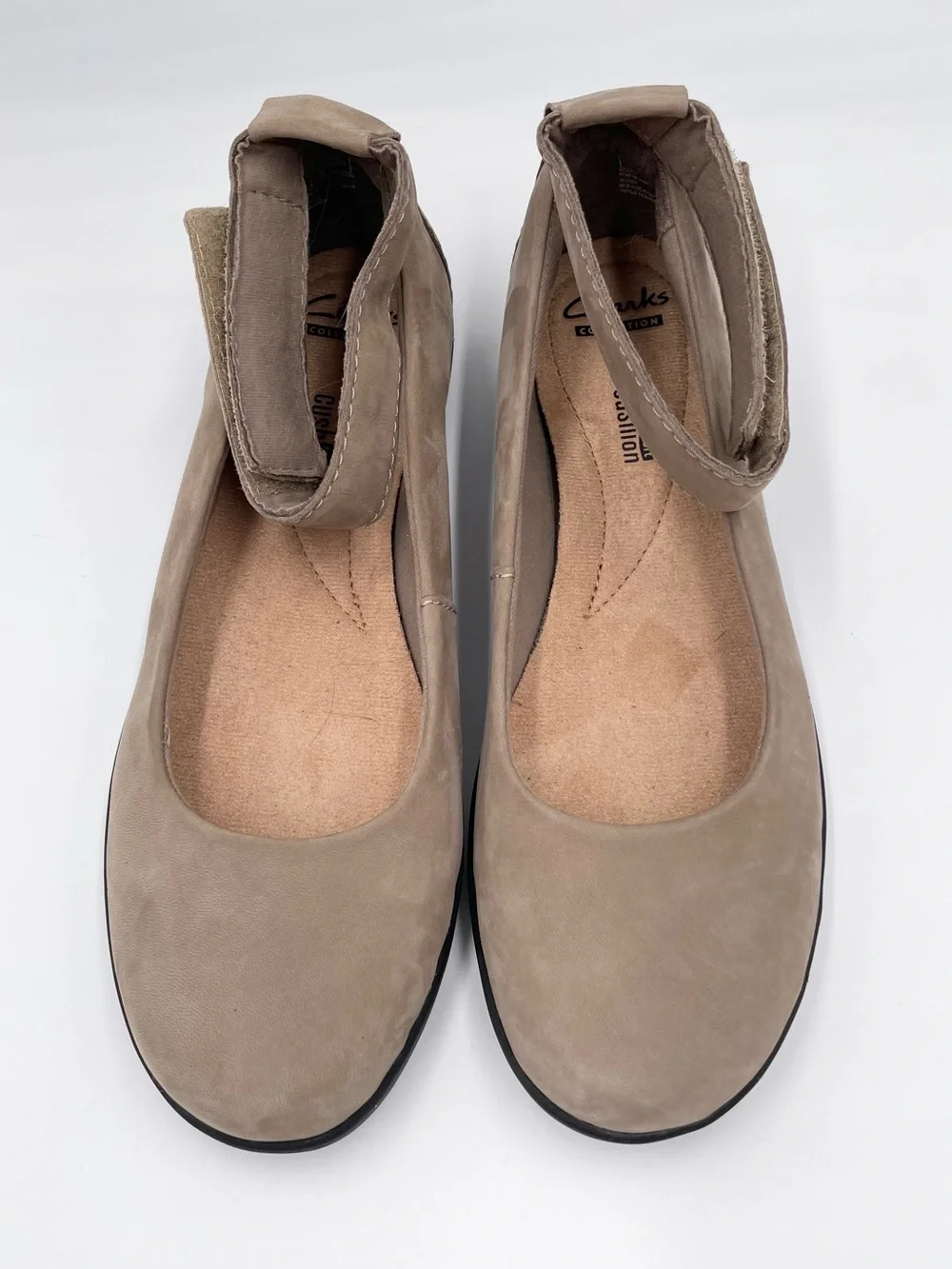 Clarks Collection Women's Medora Nina Ankle Strap Comfort Flats Shoes Size 8